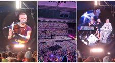 Moment sublim pe Arena Națională la concertul Coldplay! Chris Martin a dedicat o piesă victimelor de la Colectiv și a invitat trei tineri pe scenă, printre care și un supraviețuitor al tragediei din 2015: „Vom cânta pentru ei!”