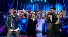 Vocea României 2024: Semifinala. TRIO SMILEY: Andra Argișanu și Robert Lukian au creat un moment spectaculos împreună cu antrenorul lor. Au ridicat publicul în picioare cu piesa „Freedom”