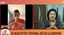 Ștefania Stănilă, în lacrimi, în direct la Măruță după eliminarea din Survivor: „Simt foarte multă durere!”
