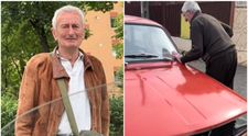Celebrul bătrân de pe TikTok care și-a vândut Dacia roșie, revedere emoționantă cu mașina! Bărbatul a izbucnit în lacrimi