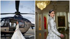 Adelina Pestrițu, într-o rochie “regală” de 20 de kg, adusă cu elicopterul la “Balul Prinților și Prințeselor” de la Monaco