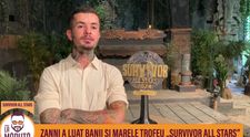 Zanni, primele declarații în exclusivitate imediat după câștigarea Survivor All Stars