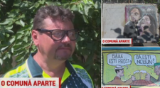Un pictor dintr-un sat din Galati a ajuns celebru pentru desenele sale. Cum arata o scena copiata din Las Fierbinti