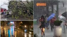 Primele efecte ale codului roșu de ploi! Ce s-a întâmplat în România după ce țara a fost lovită de Ciclonul Barbara. Imagini șocante