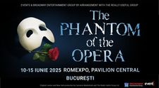 „Fantoma de la operă”, cel mai iubit musical din lume, vine la București cu un număr de 6 reprezentații
