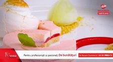 Simfonia gusturilor: genoise de fistic cu mousse de ciocolată, bezea și șarlotă