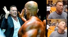 Prima reacție a lui Arnold Schwarzenegger după ce a fost lovit mișelește de un bărbat