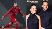 Cât de frumoasă este soția lui Hakan Çalhanoğlu, cel mai bun jucător al turcilor. Meciul Turcia - România, de la barajul pentru Cupa Mondială, se dispută joi, la Istanbul