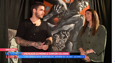 VIDEO Liviu Sandulache, semifinalistul de la Românii au Talent, pictează cu mâinile chipuri celebre