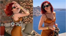 Lidia Buble a aprins imaginația fanilor cu imagini din vacanță. Roșcata s-a lăsat fotografiată în ipostaze incendiare