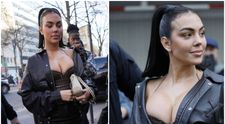 Georgina Rodriguez, apariție “riscantă” în public. Cu un decolteu amplu, a fost la un pas de un accident vestimentar