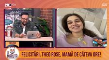 EXCLUSIV Theo Rose, în direct la Măruță! Primele declarații după ce a adus pe lume un băiețel: „Nici nu visam”