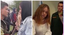 În timp ce mulți bărbați ruși fug din țară, alții le cântă iubitelor piese de adio înainte de plecarea pe front