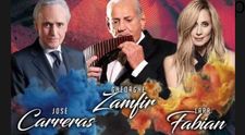 La doar câteva zile de lansare, spectacolul aniversar Gheorghe Zamfir, Jose Carreras și Lara Fabian este 50% SOLD OUT!
