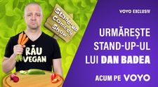 Dan Badea este Rău Vegan într-un super show de stand-up comedy, EXCLUSIV, pe VOYO!