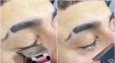 Un nou trend de pe TikTok îngrozește lumea! Mai mulți bărbați se filmează în timp ce își rad genele cu aparatul de tuns VIDEO
