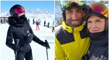 Monica Bîrlădeanu şi soţul său, Valeriu Gheorghiţă, imagini superbe din vacanţa de schi: „Am văzut că toată lumea se bucură de zăpadă”