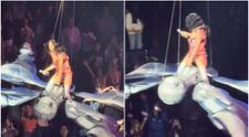 Katy Perry, la un pas de tragedie în timpul unui concert. Momentul înfiorător în care fluturele uriaș pe care „zbura” s-a desprins. VIDEO