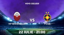 VOYO va difuza exclusiv meciul Shkendija vs. FCSB, din turul al doilea preliminar al UEFA Champions League