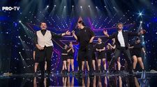 Dragoș Bucur și Mihai Bobonete, coregrafie pe scena talentelor cu fetele de la Team Danger