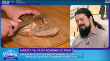 VIDEO Măruță vă arată România de pâine. Răzvan Ioniță a pregătit o pâine cu dovleac