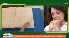 Carmen Tănase, cu ochii în lacrimi, La Măruță: 