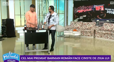 VIDEO Valentin Luca l-a cinstit pe Măruță cu un cocktail