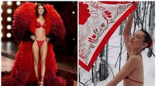 „Cred că Sharon Stone, la 66 de ani, poza mai bine ca tine”. Bella Hadid, ținta ironiilor după ce a pozat în costum de baie pe zăpadă