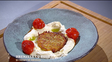 Masterchef 2024, 7 octombrie. Raluca Moisa - Hrenzele cu cremă de brânzeturi, cherry și ulei de ceapă verde