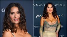 La 56 de ani, a eclipsat cu decolteul ei vedete de 20! Salma Hayek, într-o rochie mult prea mică pentru formele ei generoase
