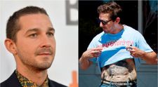 Shia LaBeouf, în chiloți și la bustul gol pe stradă. Actorul și-a etalat cele 13 tatuaje