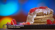 Masterchef 2024, 16 septembrie - Andrei Rădoi: Clătite proteice americane cu sos de iaurt și căpșuni