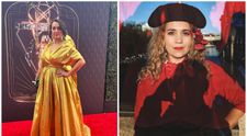 Bianca Boeroiu, look de Emmy realizat din piese 100% românești. Stilista Mădălina Drăgoi s-a ocupat de imaginea ei