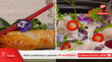 Sea bass Tiradito si Black cod in glauzura de miso