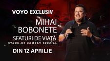 Un nou show de stand-up, exclusiv pe VOYO: „Sfaturi de viață” de la  Mihai Bobonete