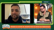 Andrei Scrab, un tânăr diagnosticat cu COVID-19, face dezvăluiri: 