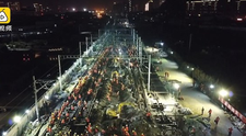 1500 de chinezi au construit in 9 ore o cale ferata