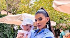 Imagini speciale de la botezul lui Iris Nicole, fetița Marisei Paloma și a lui Liviu Stanciu