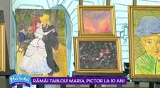 VIDEO Maria Pintilie, pictoriță la 10 ani