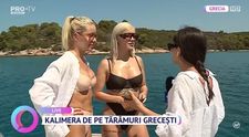 Carmen Grebenișan și Alina Ceușan, vacanță de vis în Grecia: „Avem antrenamente pentru sărituri în apă”