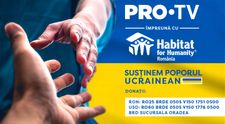 PRO TV sprijină Habitat for Humanity, care-i ajută pe cei afectați direct de război