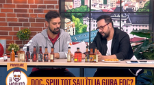 DOC a acceptat provocarea sosurilor iuți de a spune tot sau ii ia gura foc