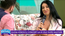 VIDEO Elena Ionescu, concert la 10 zile după naștere