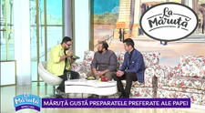 VIDEO Cătălin Măruță gustă preparatele preferate ale Papei