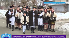 VIDEO Atmosferă de basm cu tradiții bucovinene de Anul Nou