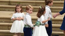 Ce drăguţi sunt! Charlotte şi George, copiii lui Kate şi ai lui William, în prim plan la nunta prinţesei Eugenie