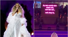 Playback la Olimpiadă: Mariah Carey, prinsă citind versurile pe ecran, scrise... fonetic. Fanii: 