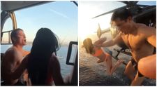 Katy Perry și Orlando Bloom, salt spectaculos din elicopter. Aflați în Sardinia, cântăreața și soțul ei au căutat activități pline de adrenalină