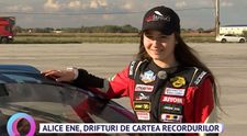 Alice Ene, drifturi de Cartea Recordurilor. Ce performanță a reușit tânăra la 14 ani
