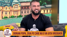 Dorian Popa, imagini din adolescență, înainte de a avea mușchi. Întâmplarea care l-a îndemnat să meargă la sală